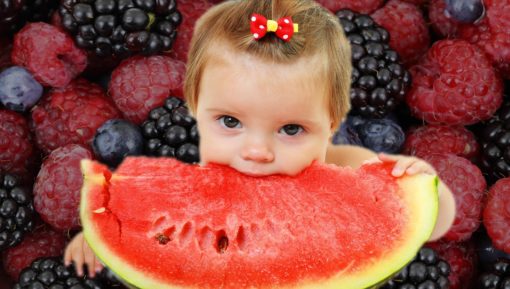 Girl Eating Watermelong