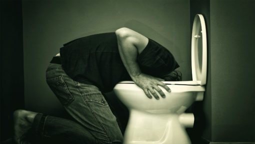 Man Vomiting