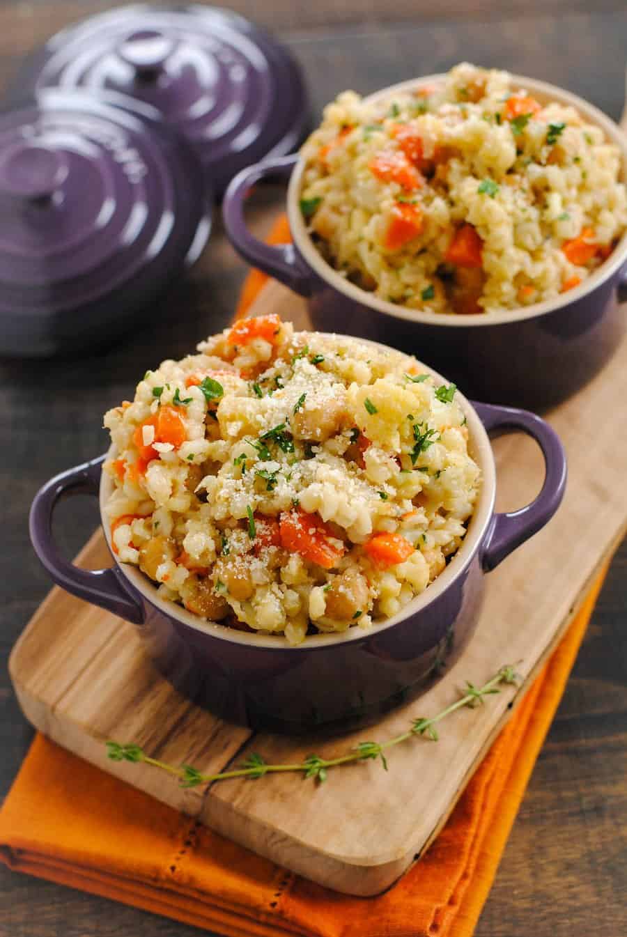 Photo of Slow Cooker Barley Chickpea Risotto