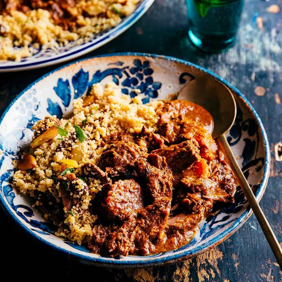 Photo of Slow Cooker Beef Carrot Tajine With Almond Couscous