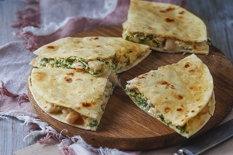 Photo of Spinach And White Bean Breakfast Quesadilla