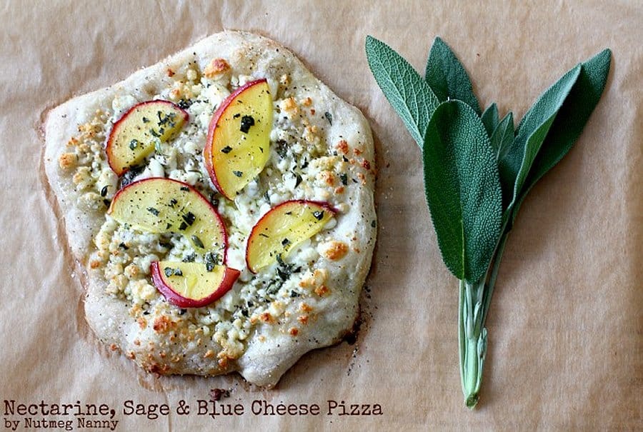 Photo of Nectarine Sage Blue Cheese Pizza