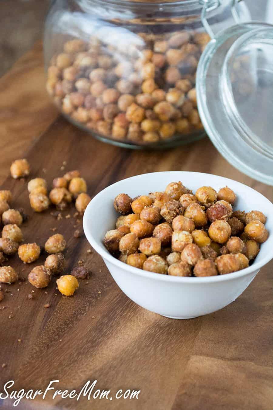 Photo of Garlic Parmesan Roasted Chickpea Snack
