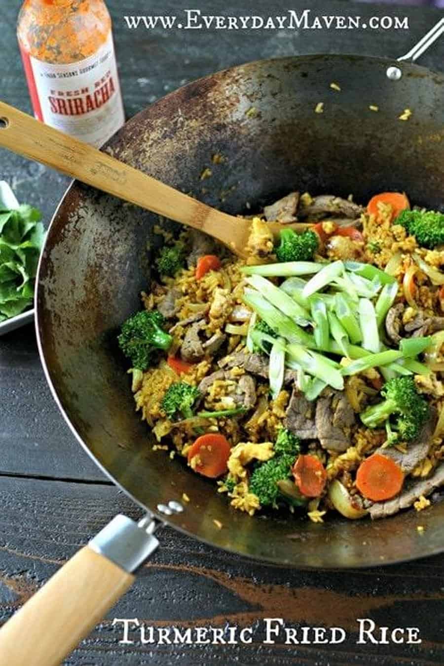 Photo of Turmeric Fried Rice with Beef