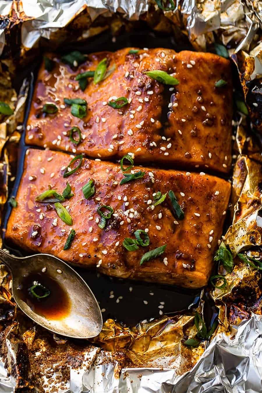 Photo of Asian Sticky Salmon In Foil