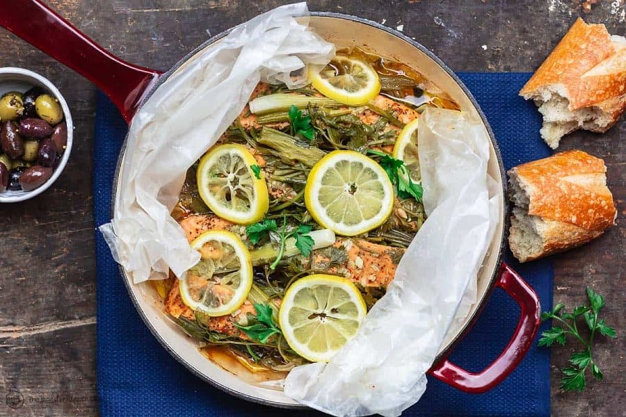 Photo of Mediterranean-Style Steamed Salmon With Lemon And Fresh Herbs