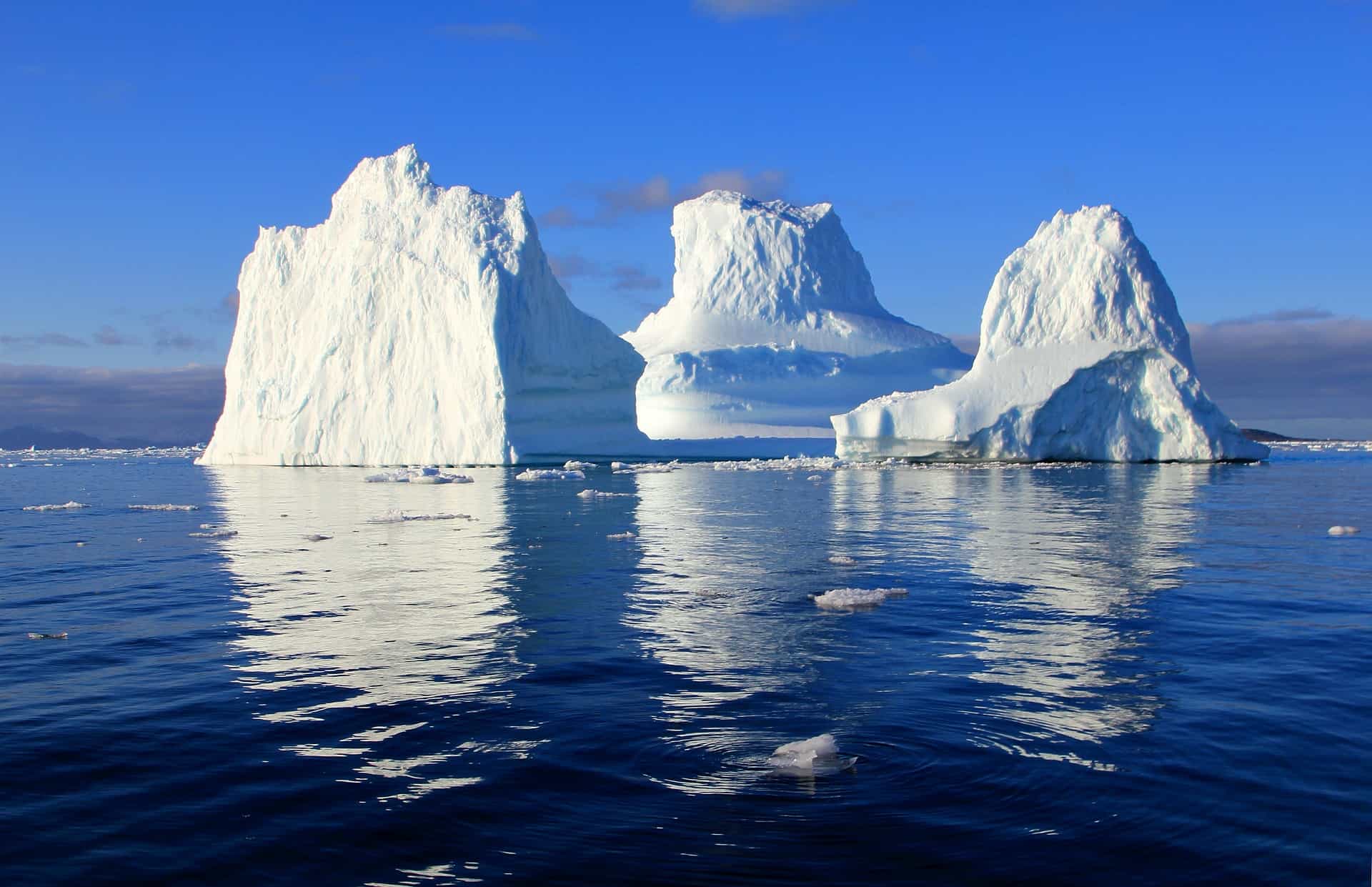 Photo of icebergs