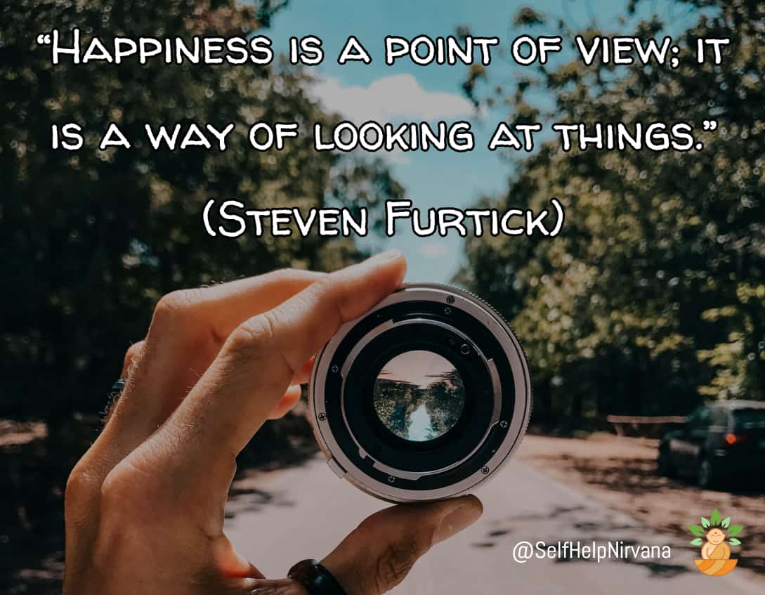 Illustrated quote by Steven Furtick about happiness