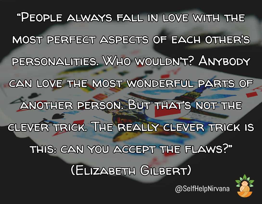 Illustrated quote about love by Elizabeth Gilbert