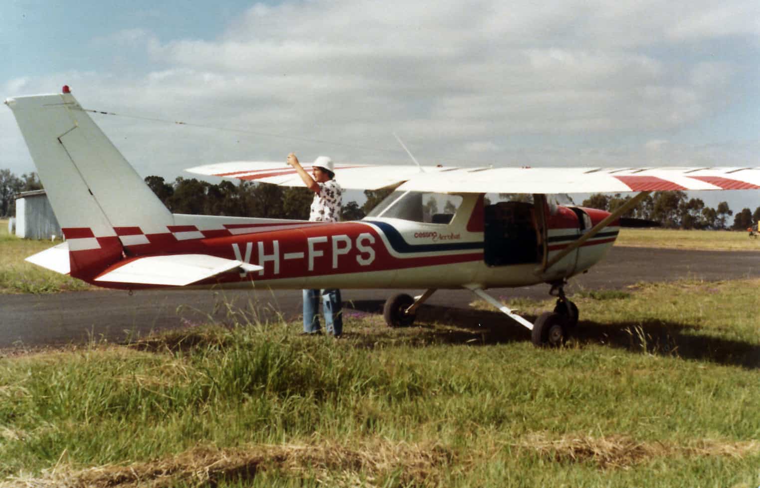Photo of a Cessna in which Tony had his first solo flight